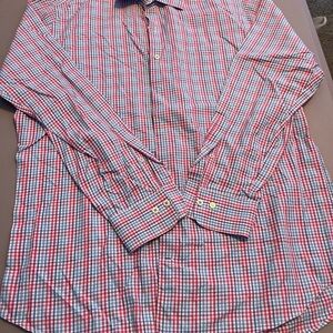 Peter Millar Cotton Button down dress shirt  Large